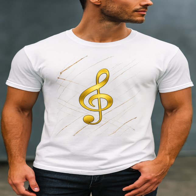 Camisa Dourada comClave de Sol – Estilo Musical El (Criador carregado)