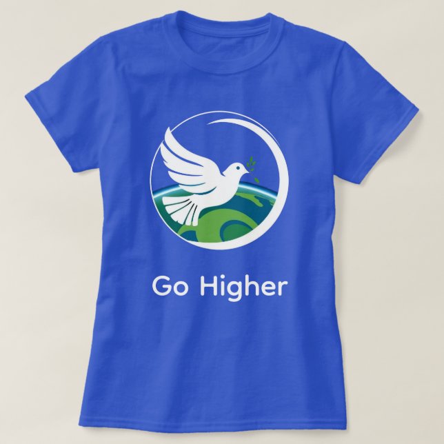 CAMISA DOVE GO HIGHER (Frente do Design)