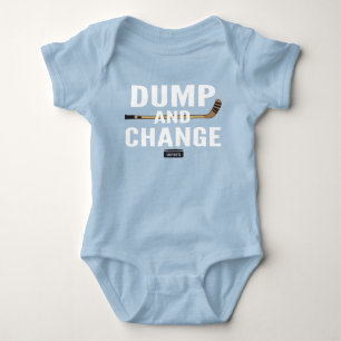 Camisa Dump and Change Hockey Baby Boy Blue