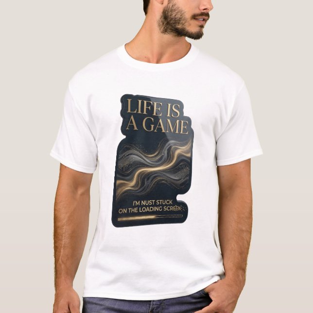Camisa Dynamic Gold LIFE IS A GAME Design (Frente)