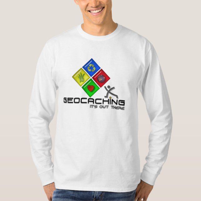 Camisa e presentes de Geocaching Stickman (Frente)
