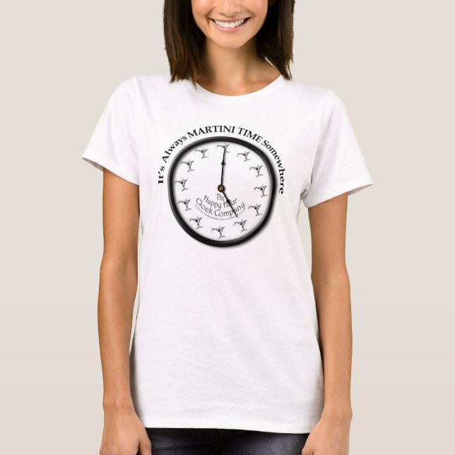 CAMISA 'É SEMPRE HORA DO MARTINI EM ALGUM LUGAR' (Frente)