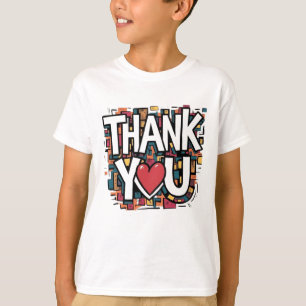 Camisa elegante "Obrigado" - Faça um grande impact