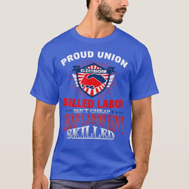 Camisa Elétrica Da Union Para Trabalho Orgulhoso (Frente)