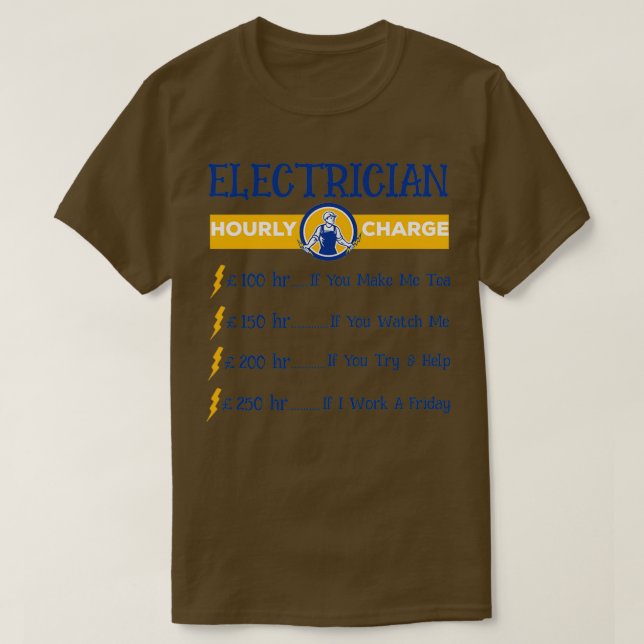 Camisa Eletrônica IBEW Camisa Pai da União M Apose (Frente do Design)