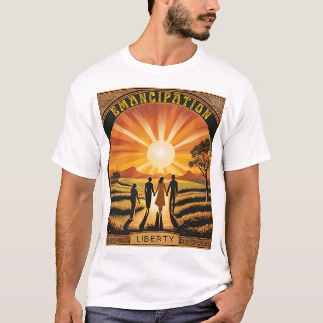 Camisa "Emancipação do Sol" - Celebrar a Liberdade (Frente)