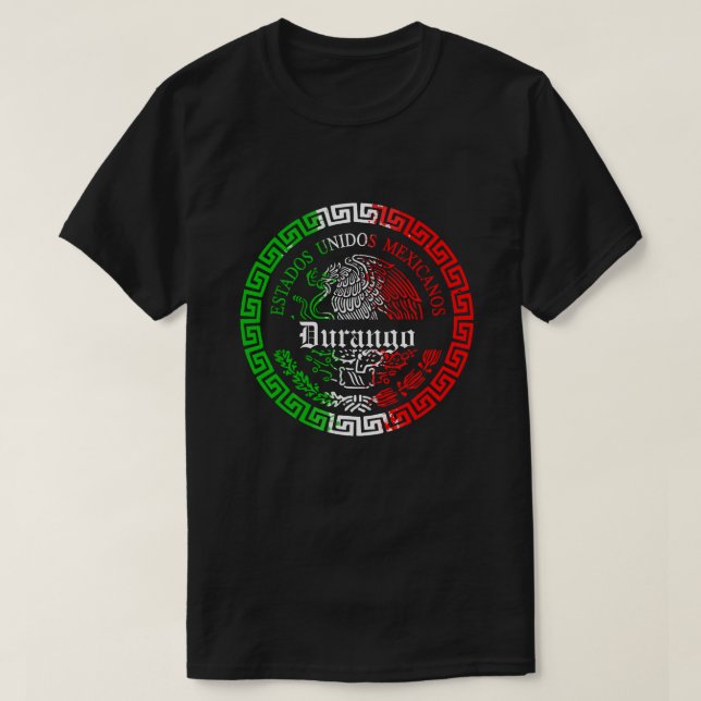 Camisa emblema do Estado de Durango méxico (Frente do Design)
