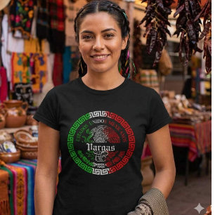Camisa emblema do Sobrenome México
