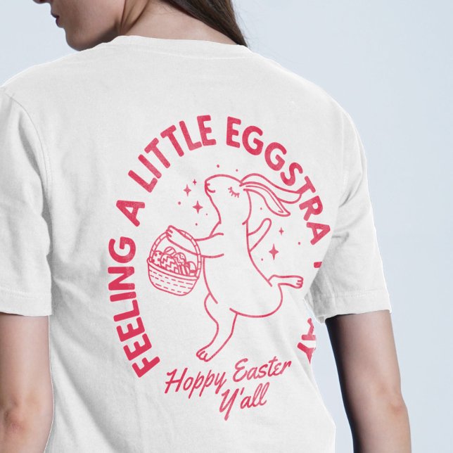 Camisa Encantada Engraçado Personalizada com Nome (Personalized Funny Easter Bunny Shirt with Name)
