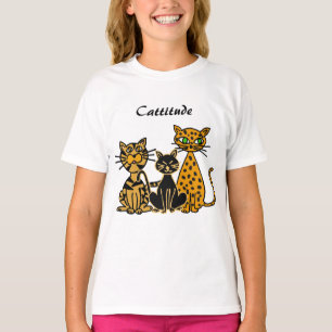 Camisa engraçada AJ do gato de Cattitude