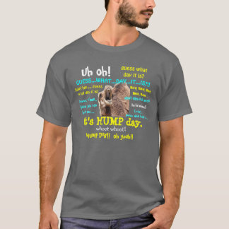 Camisa engraçada, camelo do dia de corcunda (texto