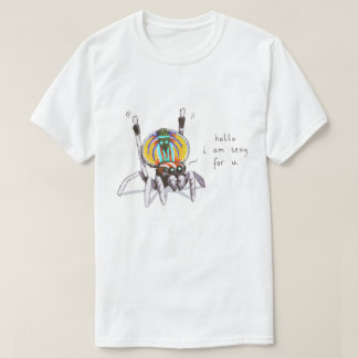 Camisa engraçada colorida bonito do desenho da