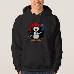 Camisa Engraçada com Carto Pinguim Pinguim Pirata