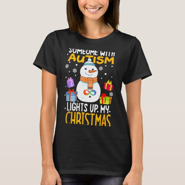 Camisa engraçada Conscientização do Autismo Boneco (Frente)