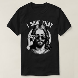 Camisa engraçada cristã do meme de Jesus assistind