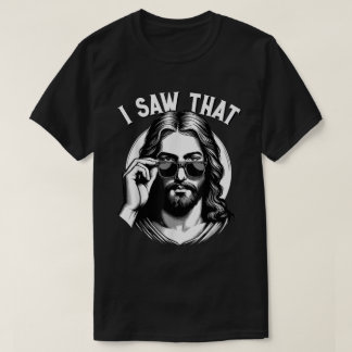 Camisa engraçada cristã do meme de Jesus assistind