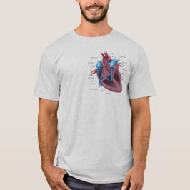 Camisa engraçada da anatomia do coração