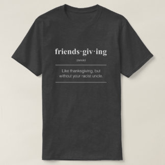 Camisa engraçada da definição T de Friendsgiving