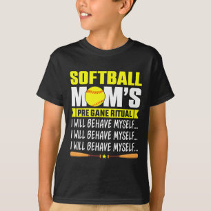 Camisa engraçada da mãe de Softll Ritual pré-jogo
