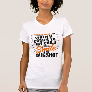 Camisa engraçada da mamãe com modo de proteção - C