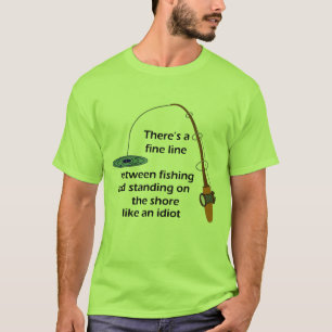Camisa engraçada da pesca