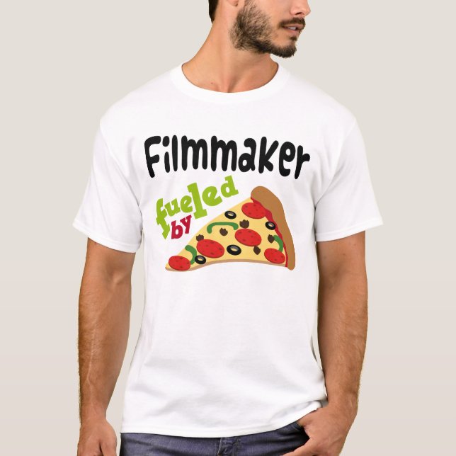 Camisa (engraçada) da pizza T da cineasta (Frente)