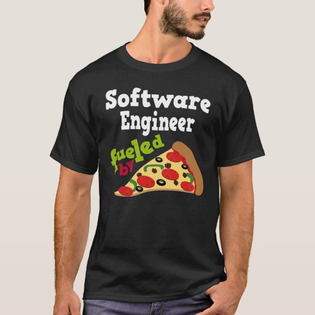 Camisa (engraçada) da pizza T da Software Engineer (Frente)