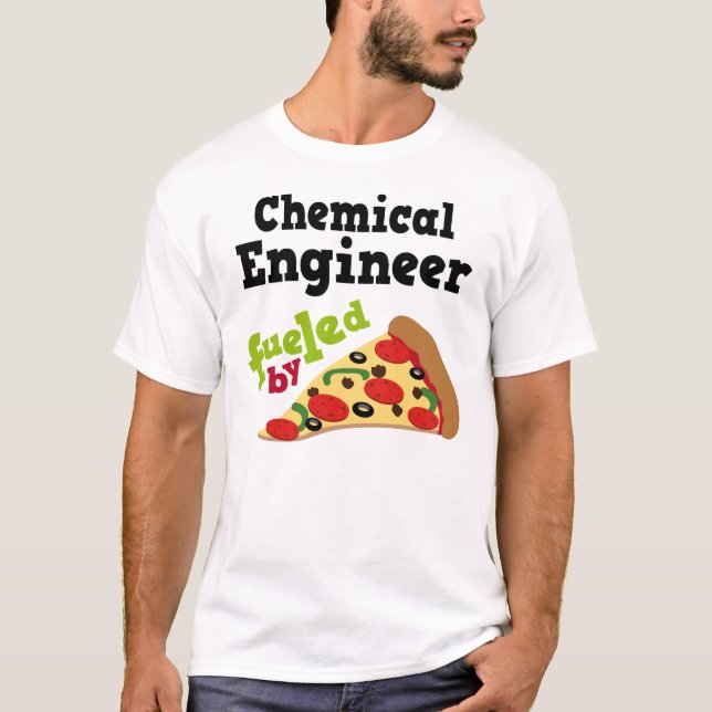 Camisa (engraçada) da pizza T do engenheiro (Frente)