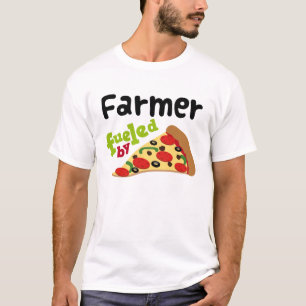 Camisa (engraçada) da pizza T do fazendeiro