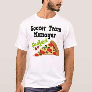 Camisa (engraçada) da pizza T do gestor de equipa