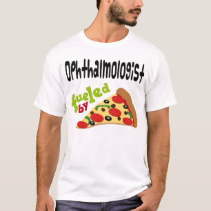 Camisa (engraçada) da pizza T do oftalmologista