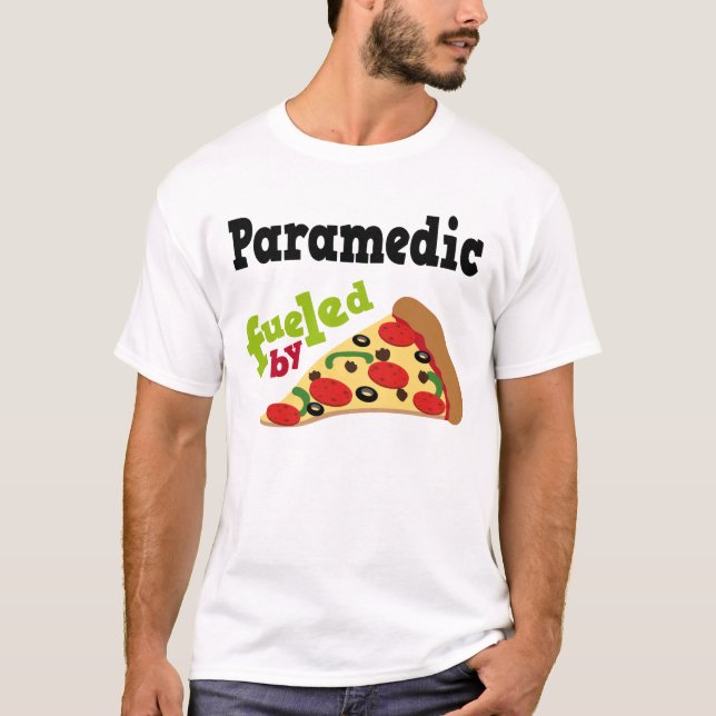 Camisa (engraçada) da pizza T do paramédico (Frente)