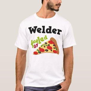 Camisa (engraçada) da pizza T do soldador
