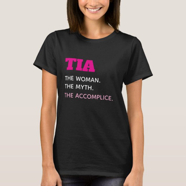 Camisa engraçada da tia Tia (Frente)