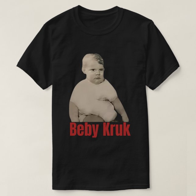 Camisa engraçada de Baby Kruk, Baby Kruk, mulheres (Frente do Design)
