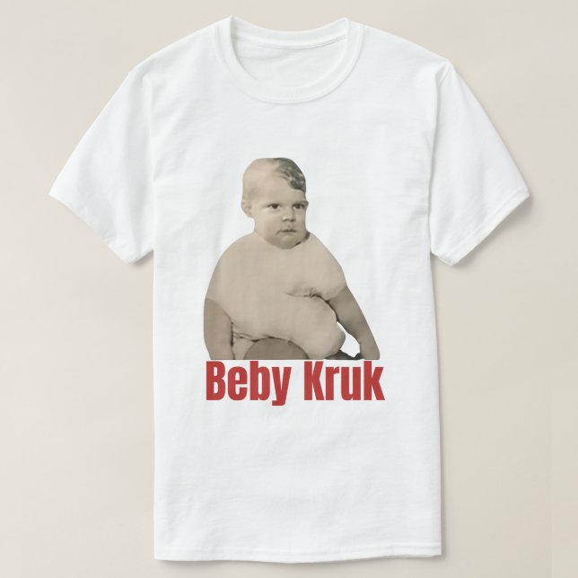 Camisa engraçada de Baby Kruk, Baby Kruk, mulheres (Frente do Design)