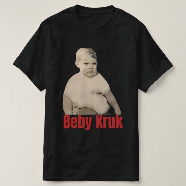 Camisa engraçada de Baby Kruk, Meninos de Baby Kru (Frente do Design)