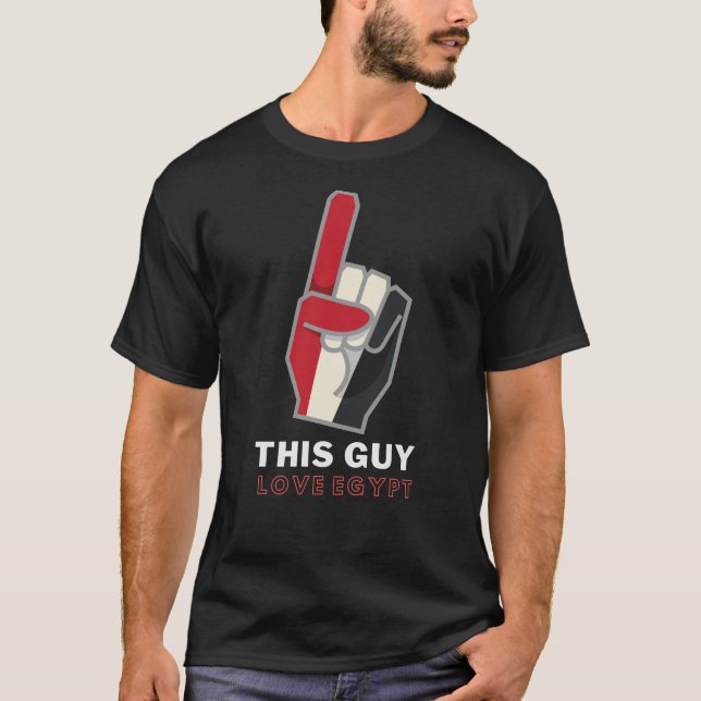 Camisa Engraçada de Bandeira Egípcia (Frente)