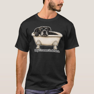Camisa engraçada de banho de cachorro Eles nunca v