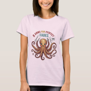 Camisa Engraçada De Barber Octopus - Estilo De Cab