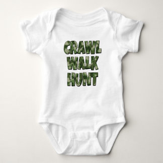 Camisa engraçada de bebê Walk Hunt
