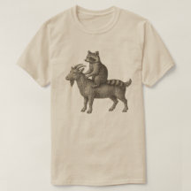 Camisa Engraçada De Cabra Corrida Raccoon - Anima 