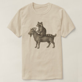 Camisa Engraçada De Cabra Corrida Raccoon - Anima 