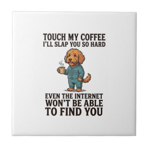 Camisa engraçada de cachorro de café com design vi
