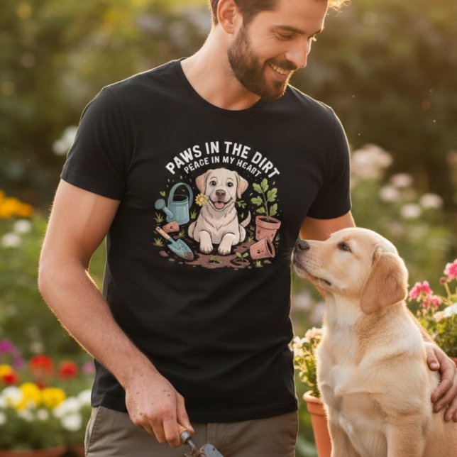 Camisa engraçada de cachorro de jardinagem Patas n (Criador carregado)