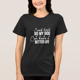 Camisa Engraçada De Cachorros - duro De Trabalho P
