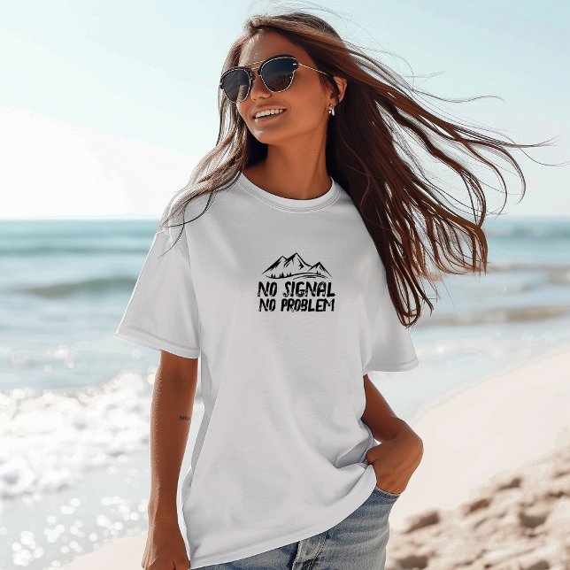 Camisa engraçada de caminhada Sem Sinal Sem Proble (Criador carregado)