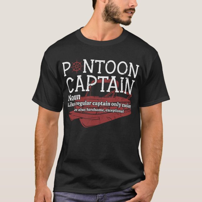 Camisa engraçada de capitão de pontão (Frente)