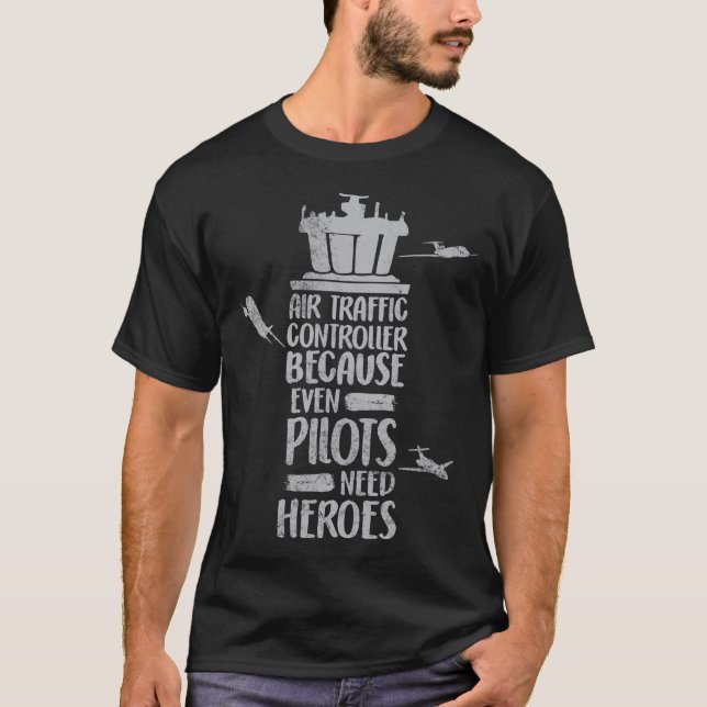 Camisa Engraçada de Controlador de Tráfego Aéreo (Frente)