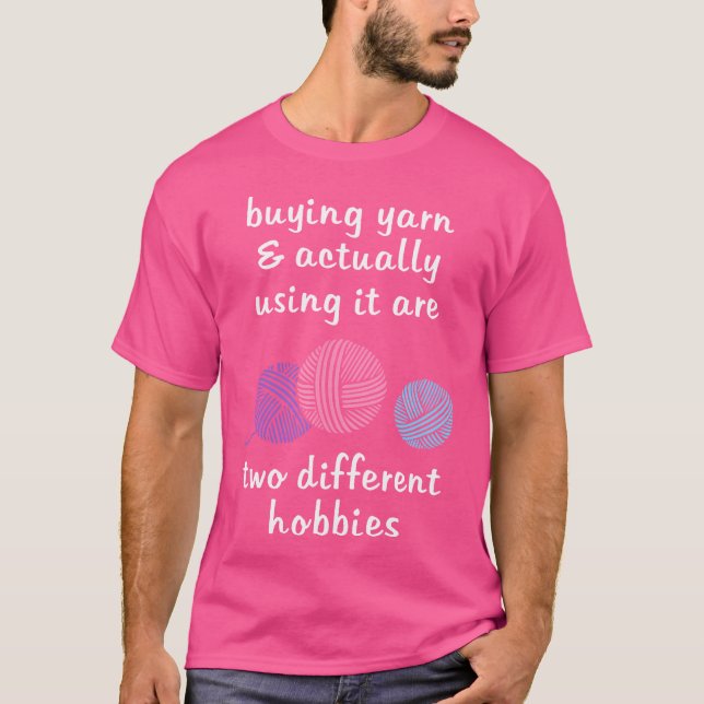 Camisa engraçada de crochê e tricô para mulheres d (Frente)